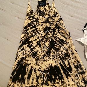 Blue Life black & cream tie dye dress, size med